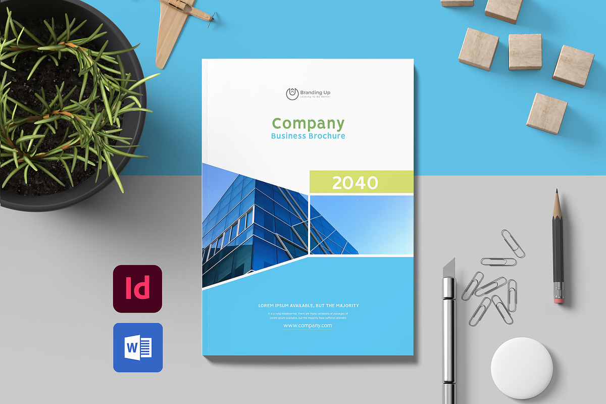 Company Profile Template WORD & INDD, a Brochure Template by Taiffco (Photo 1 of 8)