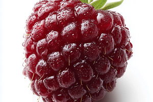 Fresh ripe raspberry with water drop, a Food & Drink Photo by MistyDay