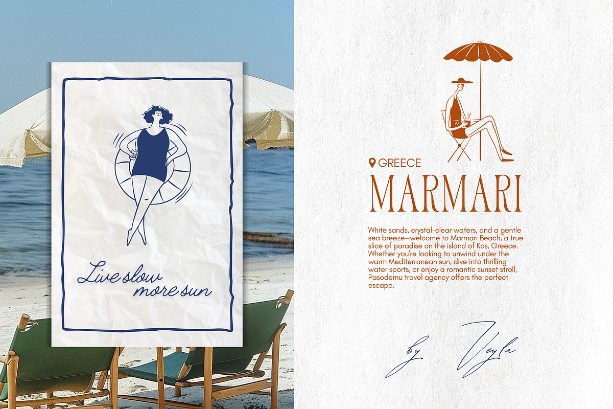 Summer People: Minimal Line Art, a Person Illustration by Veyla (Photo 8 of 11)