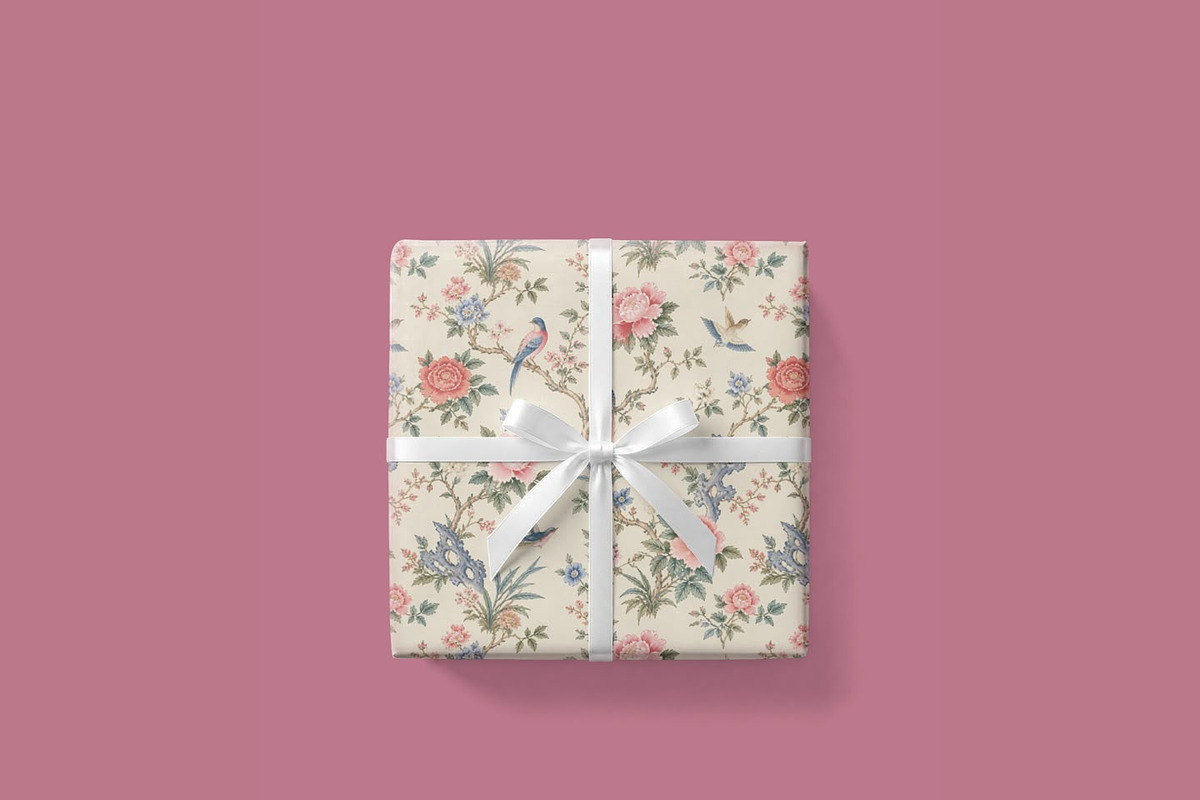 Chinoiserie Botanical Pattern, a Pattern Graphic by elif (Photo 4 of 10)