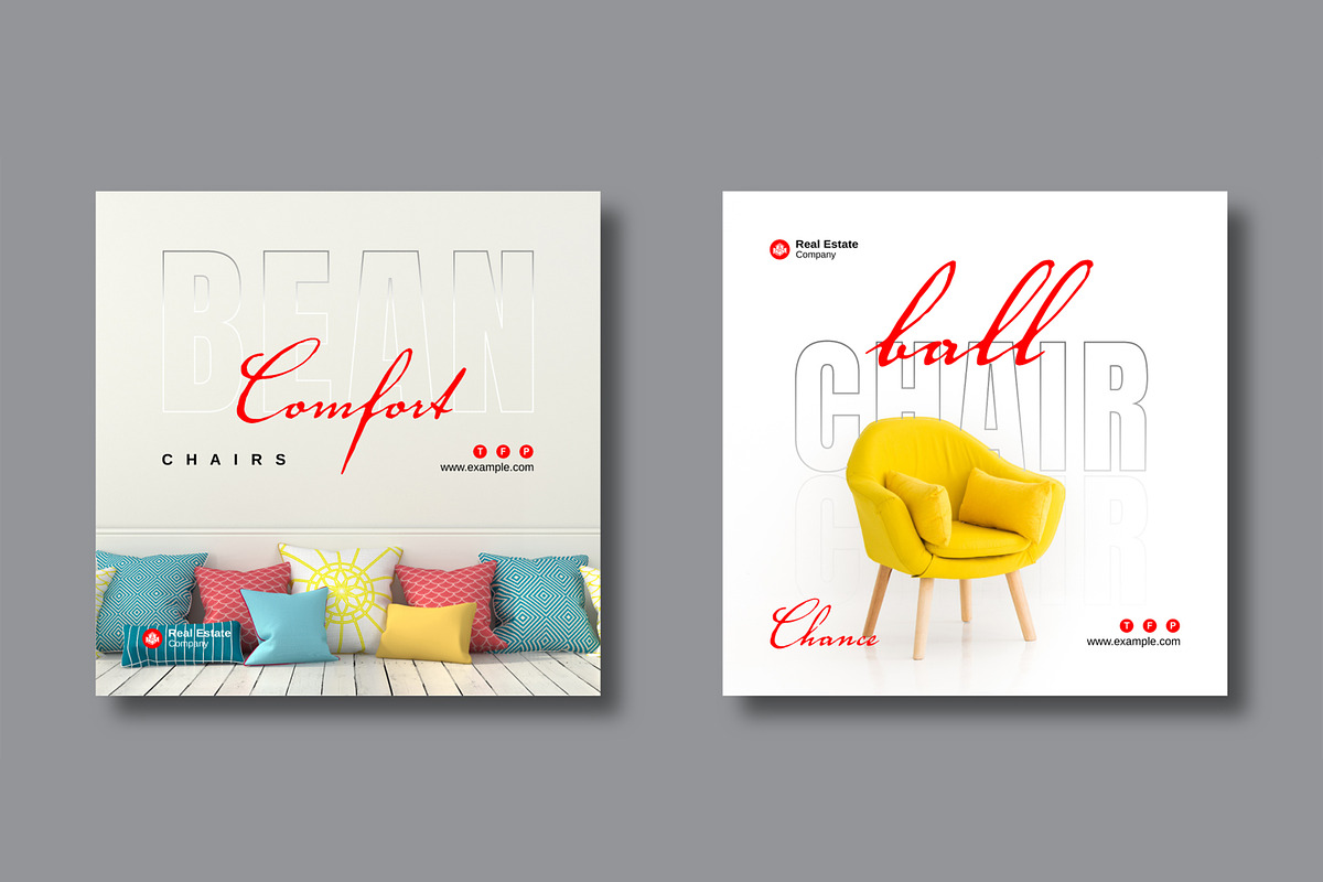 Furniture Social Media Posts Design, a Social Media Template by MightyDesign (Photo 3 of 8)