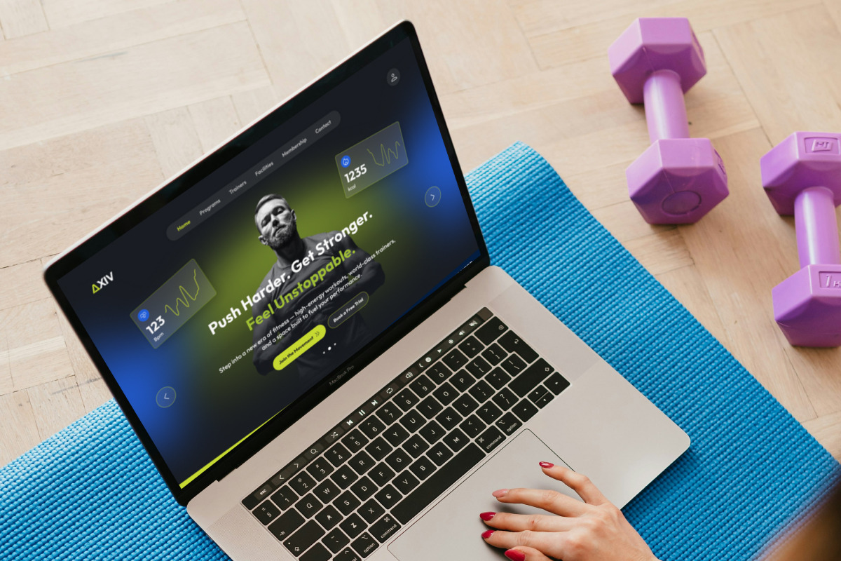 Energetic Fitness Landing Page UI preview 5