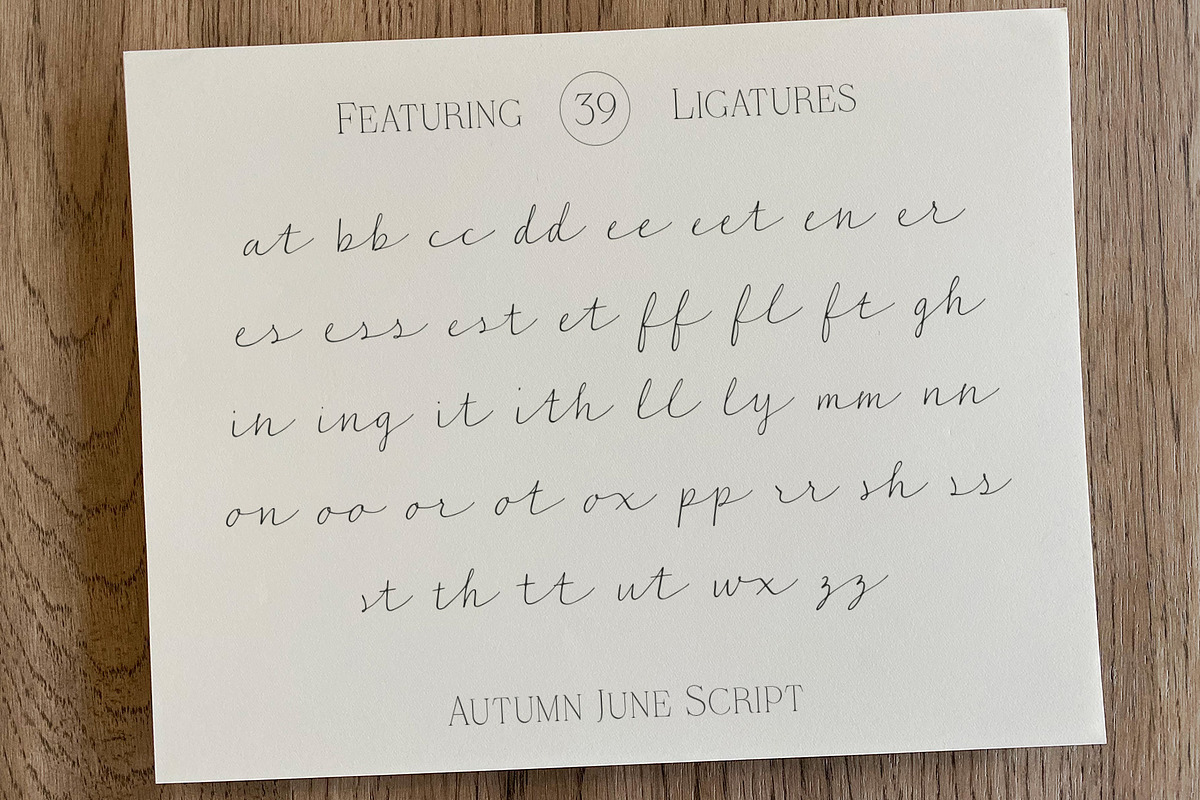 Autumn June Handwritten Script Font, a Font by Evoke Type Studio (Photo 3 of 12)