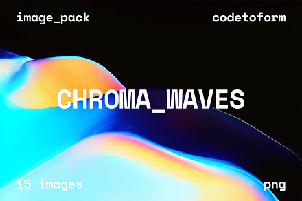 Chroma Waves Abstract Backgrounds