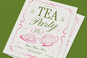 Tea Garden Party Flyer, a Flyer Template by graphicook (Thumbnail 2 of 3)