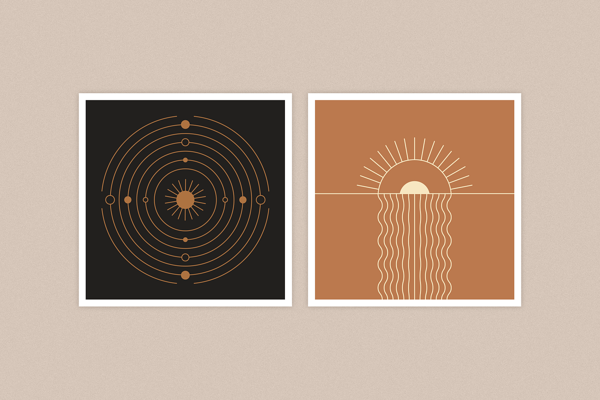 Lines - abstract boho logos, an Object Graphic by venimo (Photo 6 of 8)
