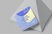 Square Business Card Mockups, an Advertising Mockup by megostudi0 (Thumbnail 5 of 7)