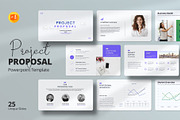 Project Proposal PowerPoint Template, a Presentation Template by Design Vault (Thumbnail 1 of 4)