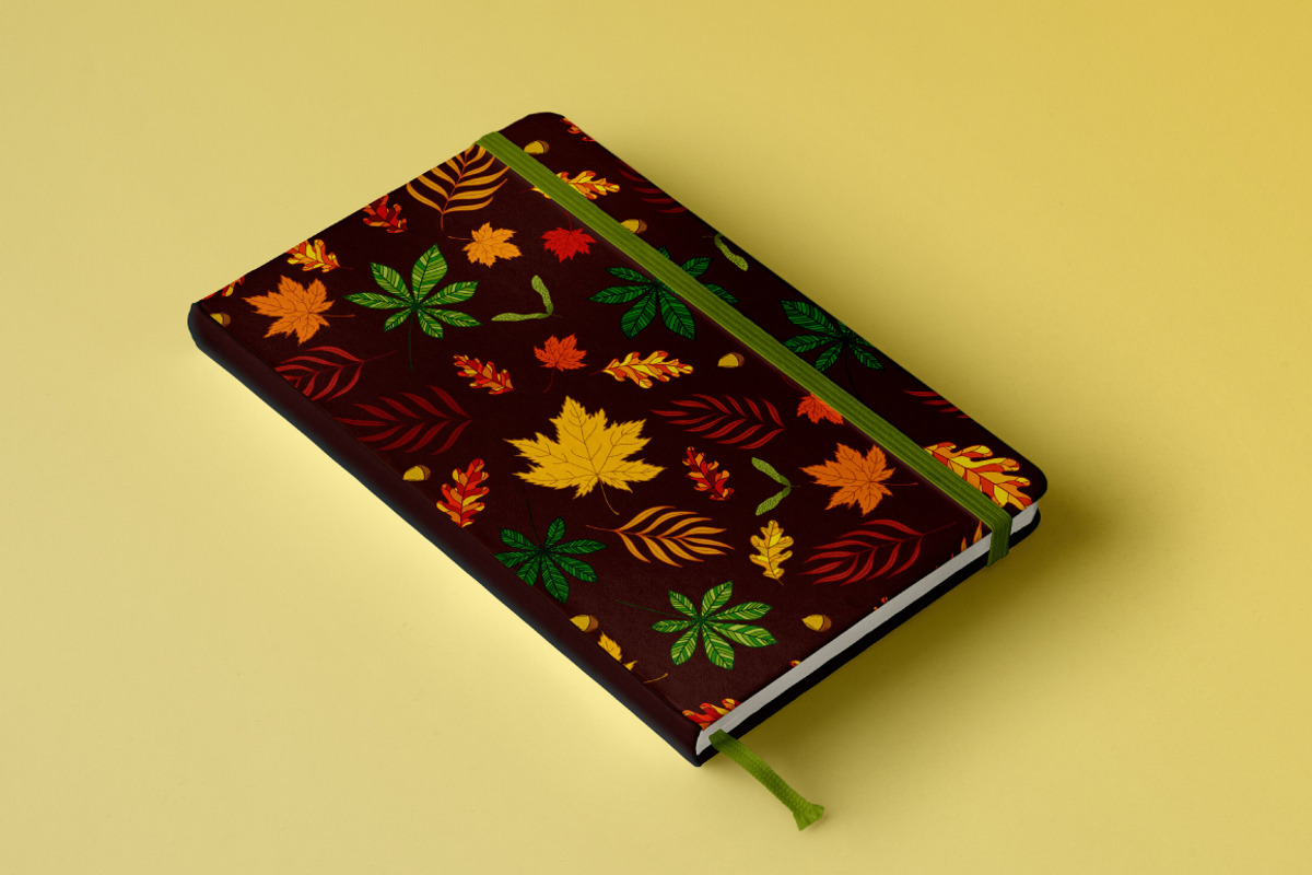 Autumn Leaves: elements and patterns, an Illustration by OkPen (Photo 5 of 5)