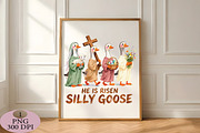 Silly Goose He is Risen Easter PNG, an Illustration by Daily.Designs (Thumbnail 5 of 5)