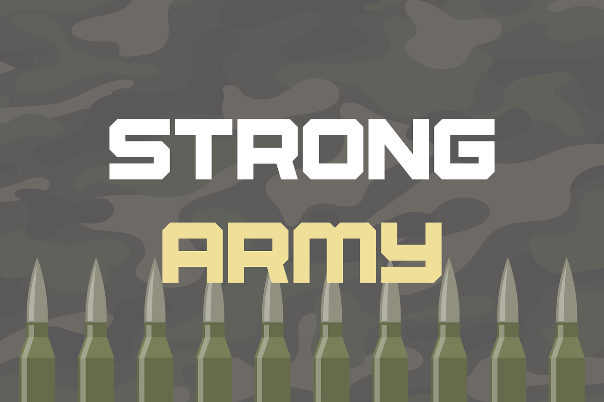 Division An Army Inspired Typefeace, a Sans Serif Font by alpercakici (Photo 12 of 14)
