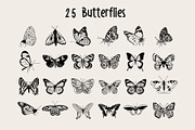 Butterfly stamp brushes, a Graphic by Olga Brinza (Thumbnail 2 of 6)