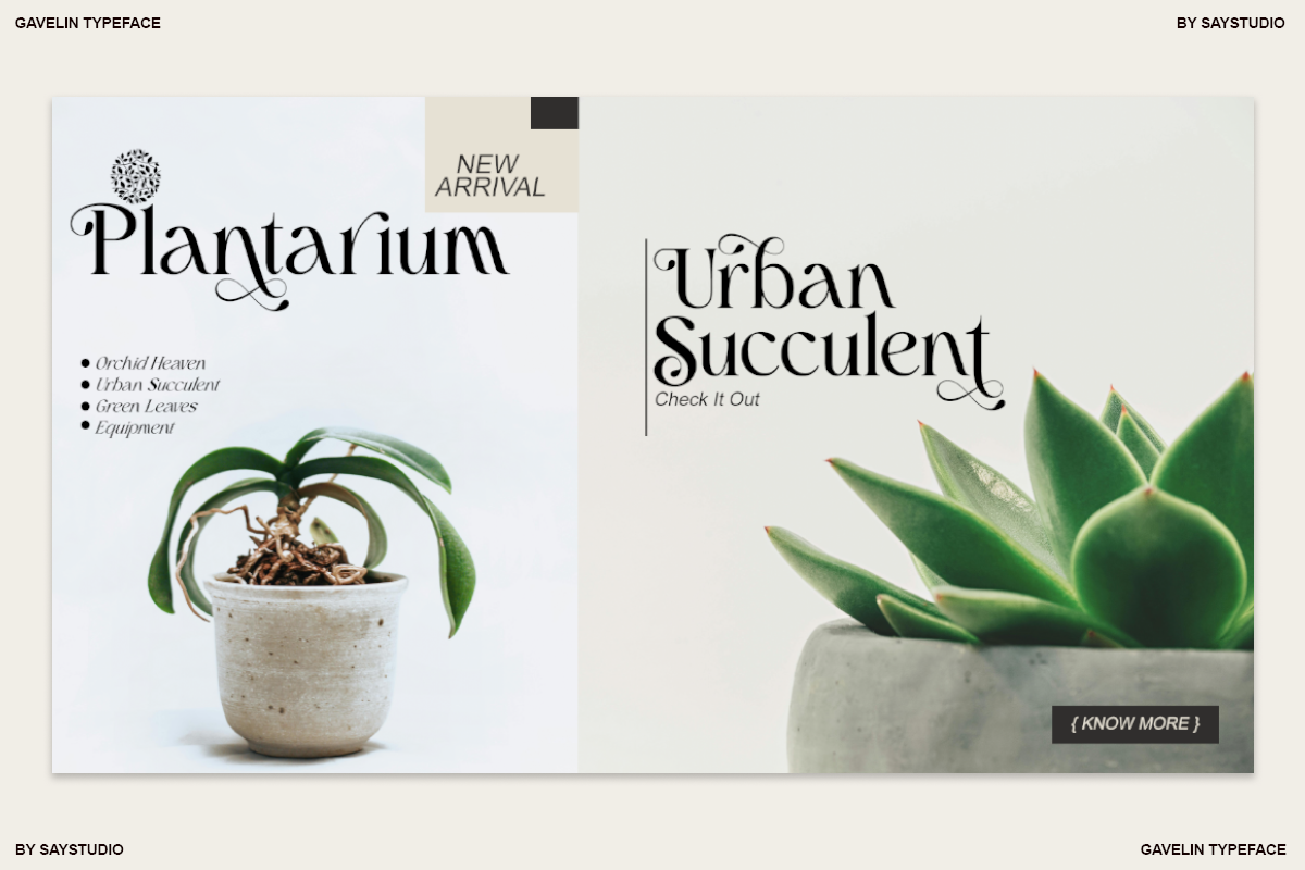 Gavelin - Luxury Serif Font, a Serif Font by Say Studio (Photo 4 of 12)