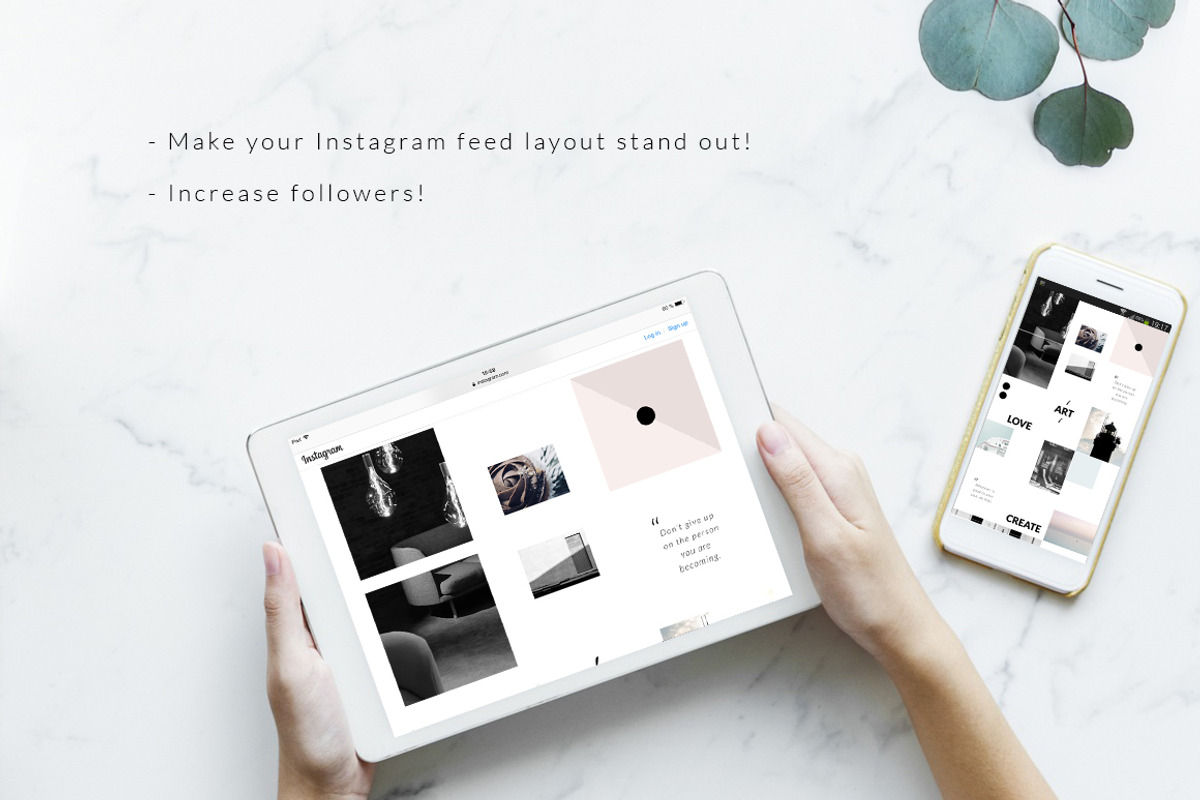 Instagram PUZZLE template - Minimal, a Social Media Template by CreativeFolks (Photo 4 of 6)