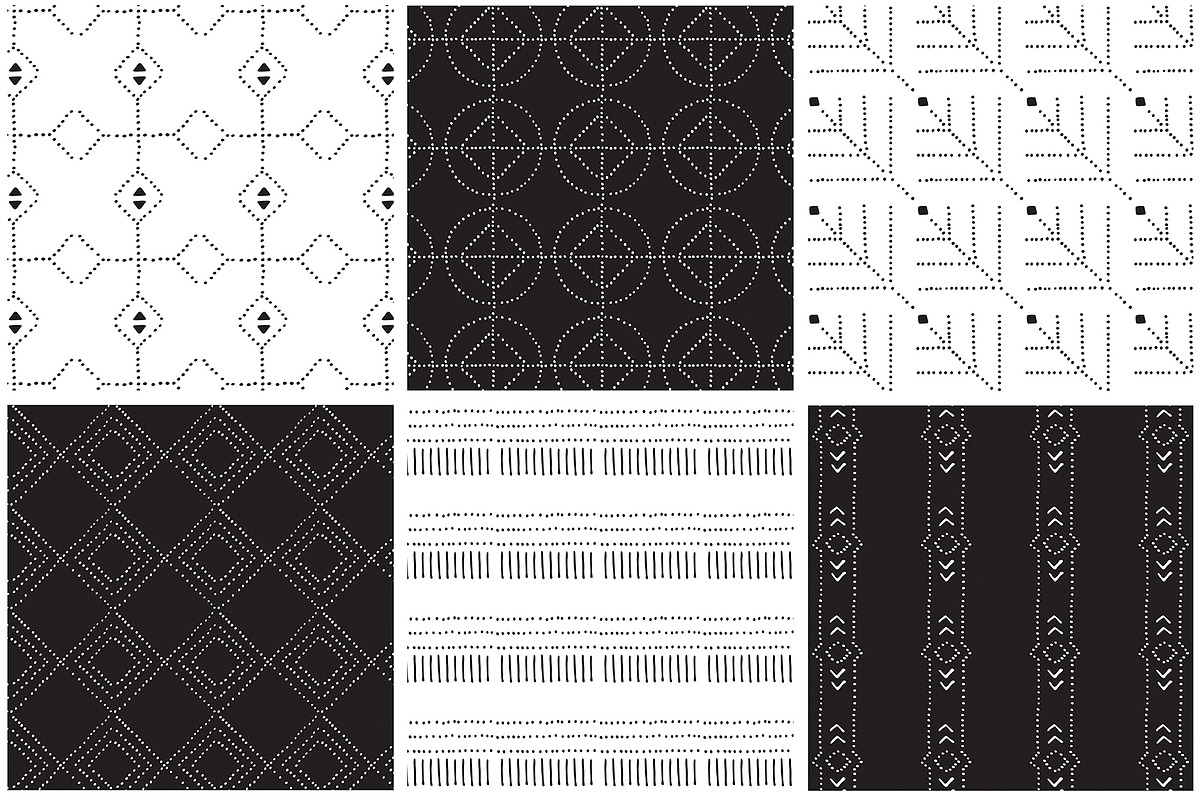 Dotted Vector Patterns & Tiles, a Pattern Graphic by Youandigraphics