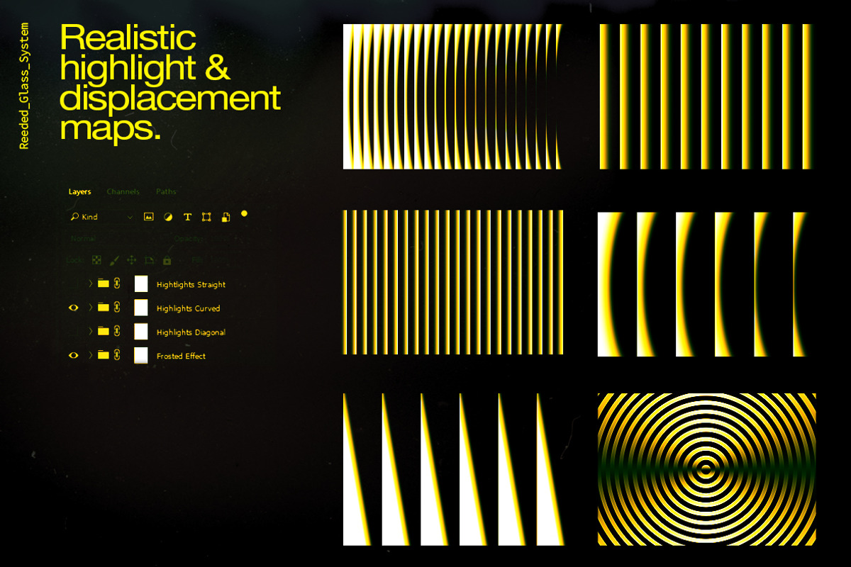 Reeded Glass Displacement System, a Texture Graphic by Twenty75 (Photo 3 of 9)