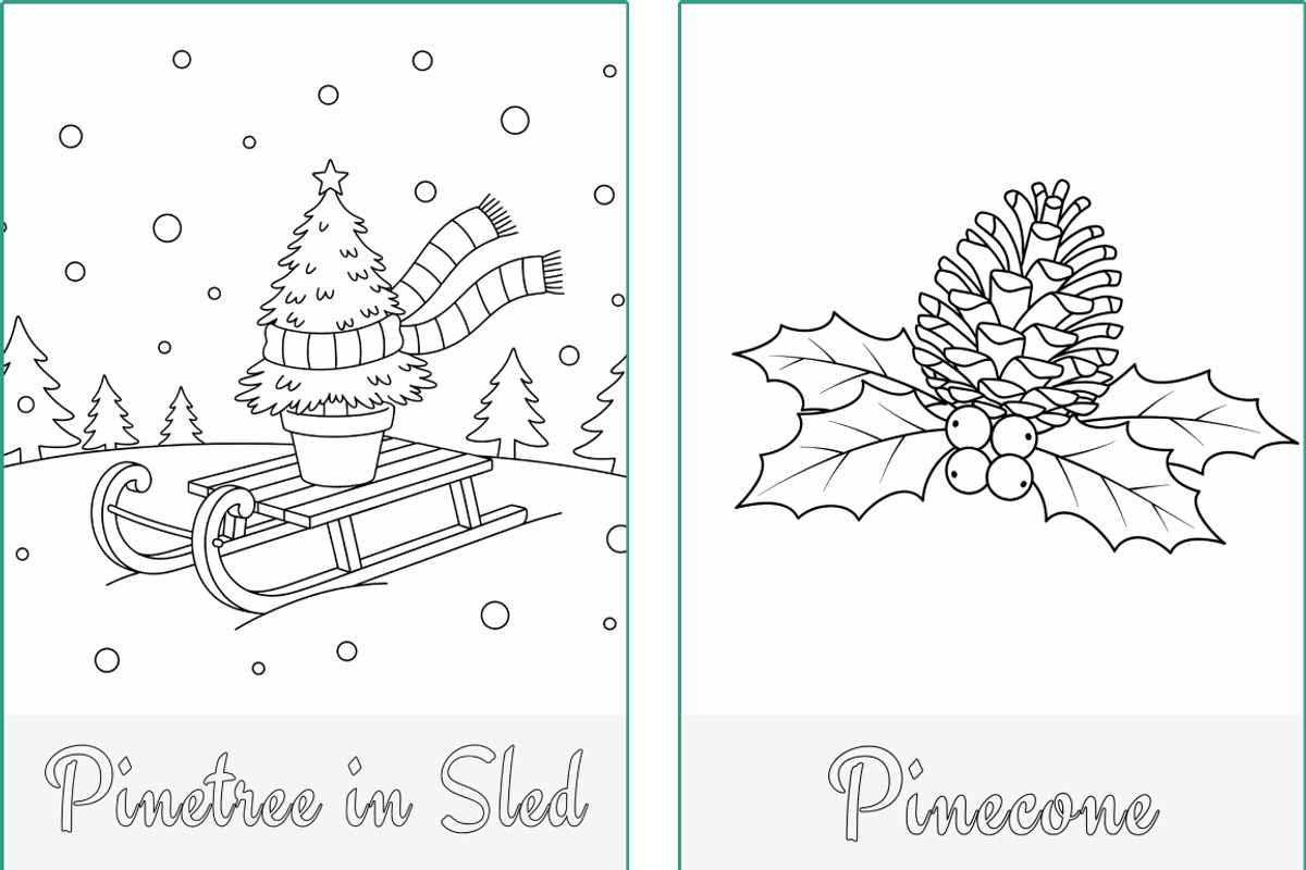 Christmas Holidays Coloring Pages, a Seasonal Illustration by Nuvame Arts & Designs (Photo 10 of 21)