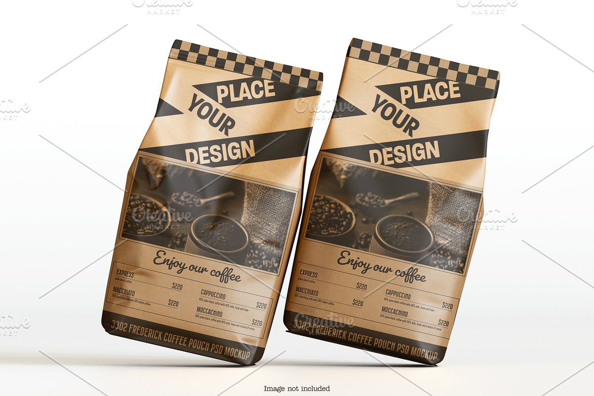 Coffee Pouch Mockup Bundles, a Packaging Mockup by Ambo Ampeng (Photo 9 of 22)