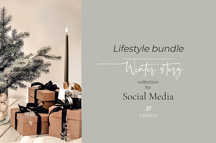 WINTER STORY. 31 videos, a Social Media Template by OntheMoon