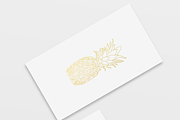 Gold Pineapple Vector Icon, an Icon by Aloha Philly (Thumbnail 4 of 8)