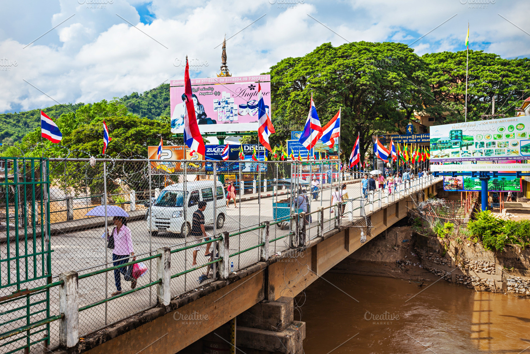 Thailand Myanmar border, a Photo by saiko3p