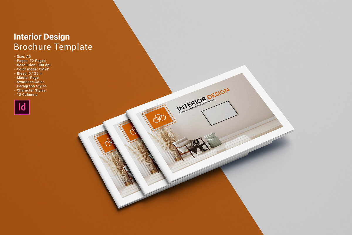 Interior Brochure Template, a Brochure Template by retrographix (Photo 1 of 7)