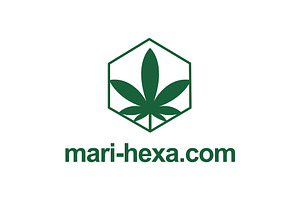 Marijuana leaf and a hexagon, an Object Illustration by LogosDen