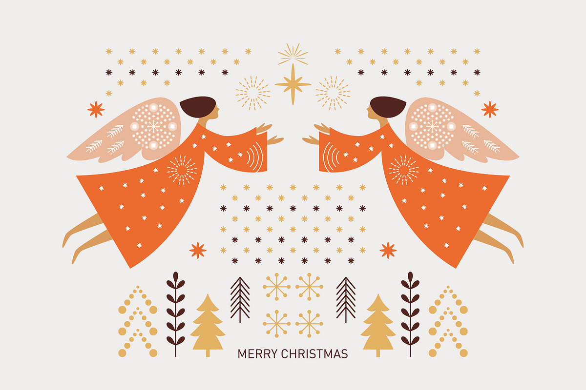 Christmas Angel, a Seasonal Illustration by lenlis (Photo 3 of 12)