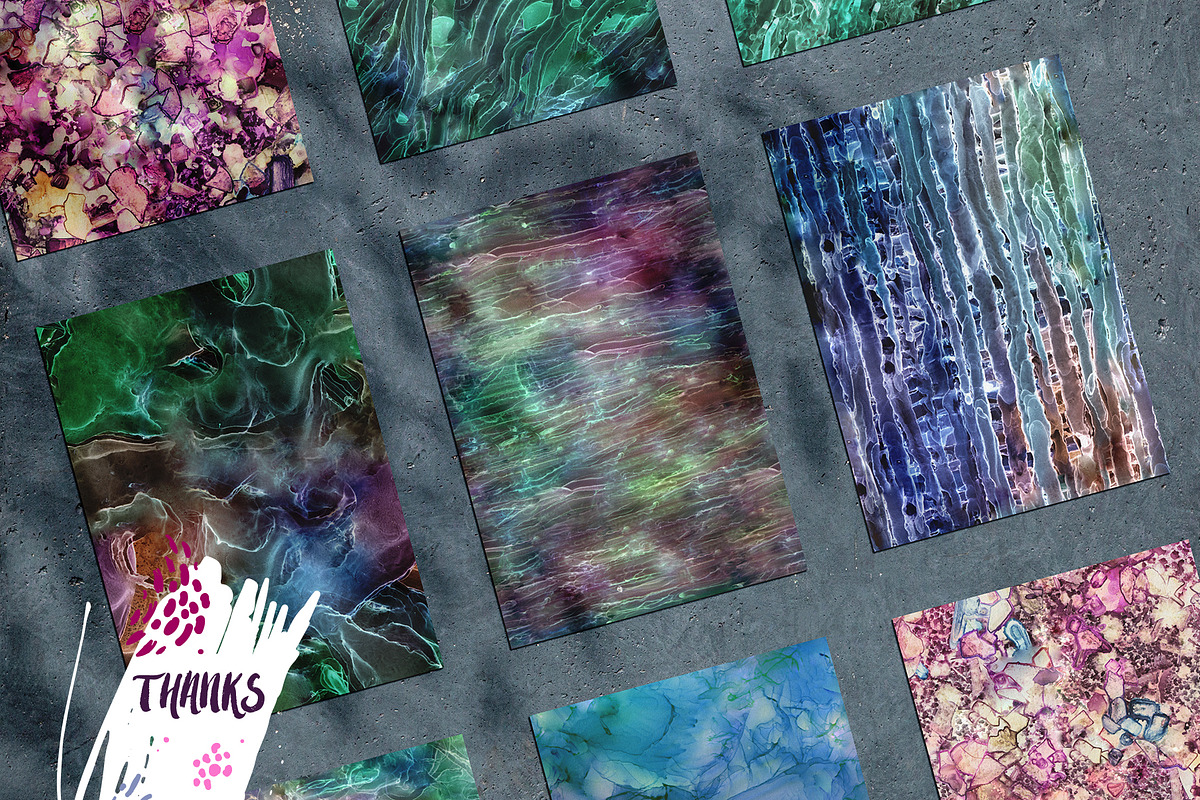 FLUORITE. Watercolor collection, a Pattern Graphic by Shusha Guna Art (Photo 13 of 13)