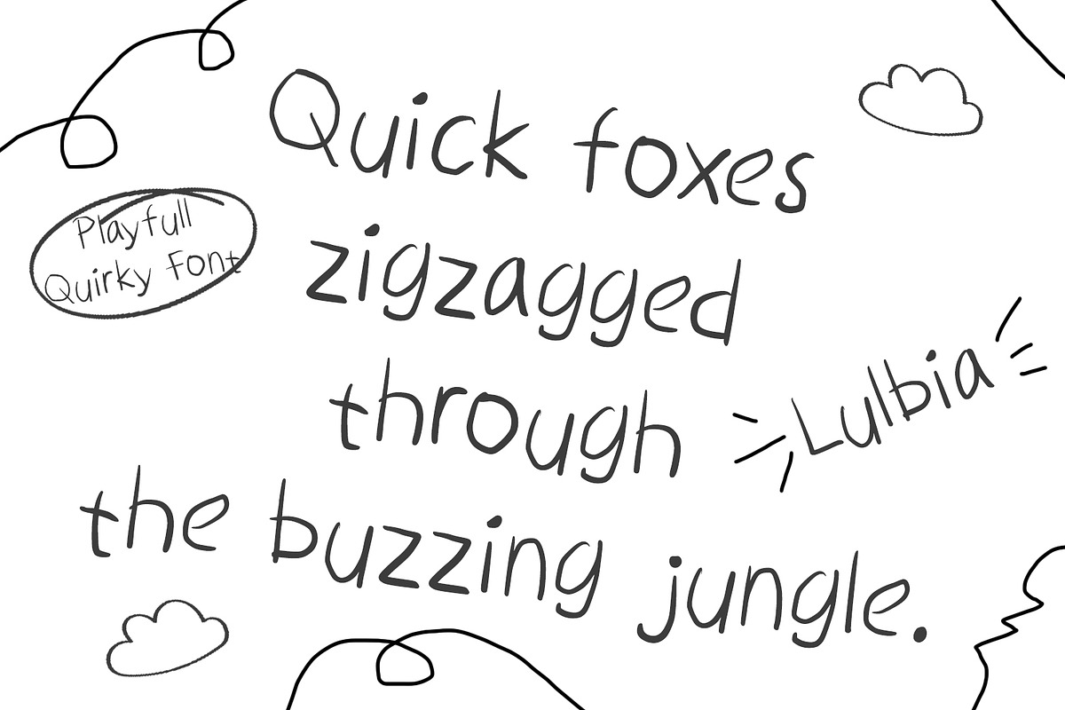 Lulbia Handwritten Quirky Font, a Handwritten Font by ArtiXLabs (Photo 8 of 10)