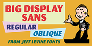 Big Display Sans JNL, a Sans Serif Font by Jeff Levine Fonts (Thumbnail 1 of 5)