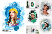 Hand Watercolor Painting Effect, an Action Add-On by Photoshop Action (Thumbnail 1 of 13)