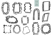 INKED FRAMES freehand doodle vector, an Object Graphic by Lena Nikolaeva (Thumbnail 6 of 12)