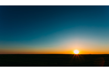 Sunset, Sunrise, Sun Over Rural, a Nature Photo by Our Amazing World