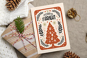 Linocut Christmas | Posters and Card, an Object Graphic by KetteCreate (Thumbnail 15 of 19)