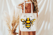 Whimsical Summer Bee clipart, an Illustration by Designworld (Thumbnail 8 of 8)