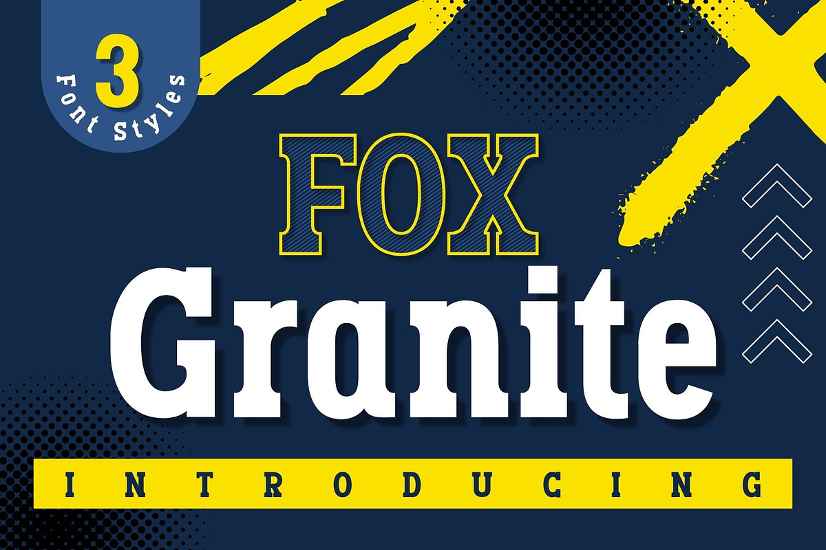 Fox Granite Font, a Slab Serif Font by Fox7 By Rattana (Photo 1 of 13)