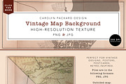 Vintage Map Background, a Background Graphic by Carolyn Packard Design (Thumbnail 3 of 5)