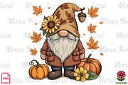 Autumn Gnome with Pumpkins Design, a Graphic by Moss Rose (Thumbnail 1 of 3)