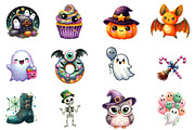 Halloween Sticker Png Bundle, an Illustration by Designworld (Thumbnail 3 of 6)