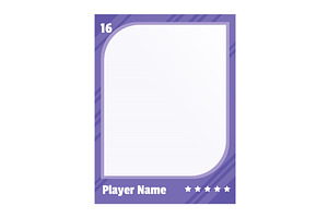 Game sports card template, a Texture Illustration by Things for designers