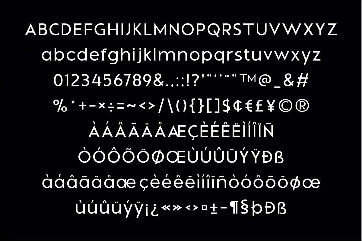 Montreal – Geometric Font Family, a Sans Serif Font by Umitype (Photo 5 of 7)