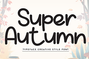 Super Autumn | Script Font, a Script Font by Scratchones (Thumbnail 1 of 8)