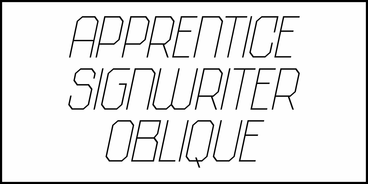 Apprentice Signwriter JNL, a Sans Serif Font by Jeff Levine Fonts (Photo 4 of 5)
