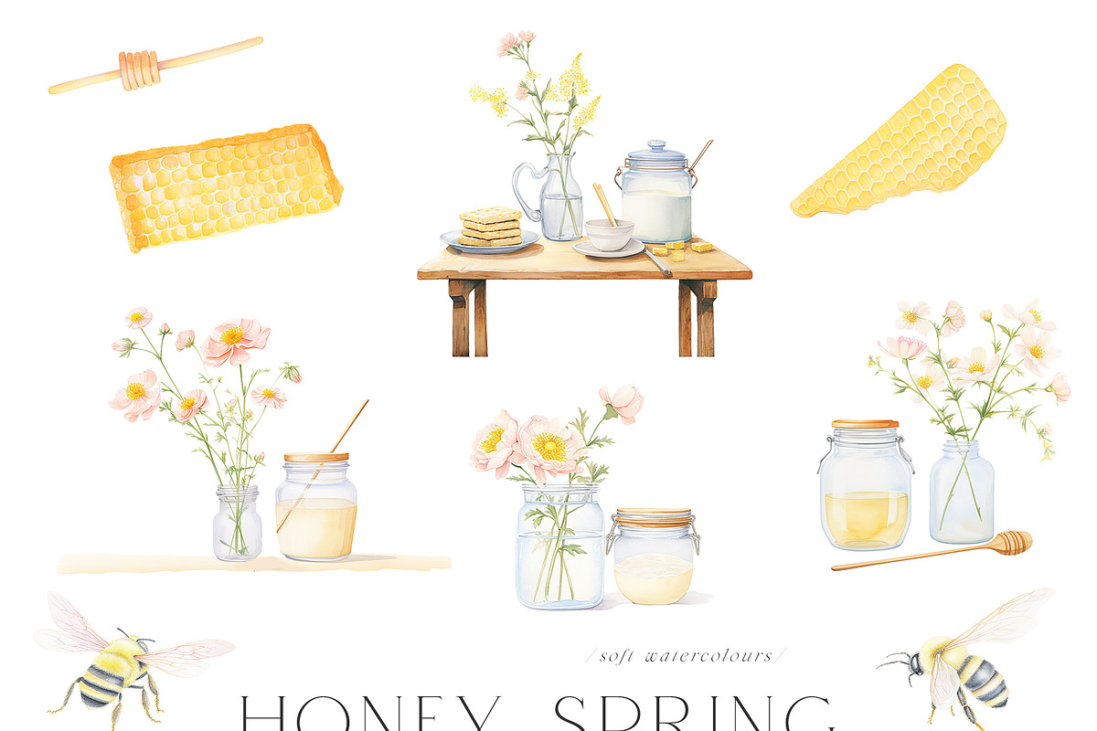 Spring Gardens - Watercolor Edition, an Object Illustration by Isabelle Salem (Photo 2 of 12)