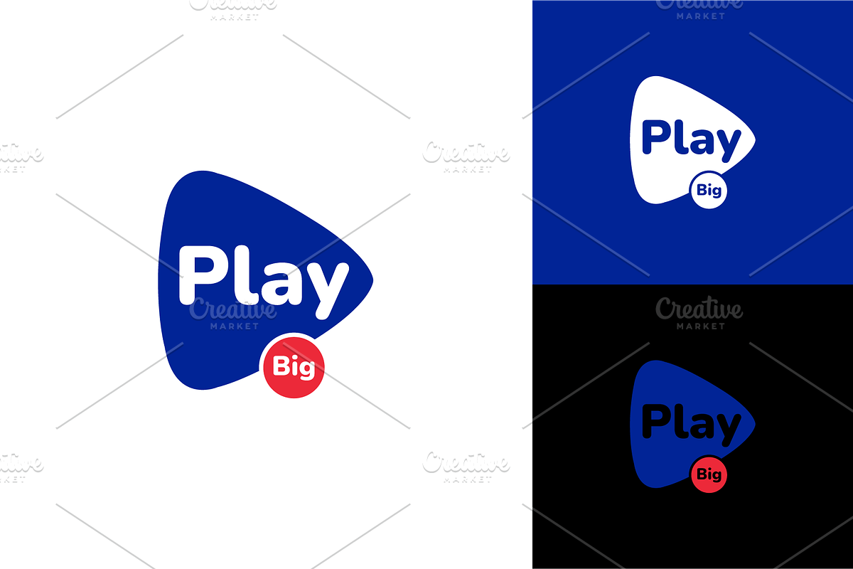 Play Big Logo, a Branding & Logo Template by zaqilogo