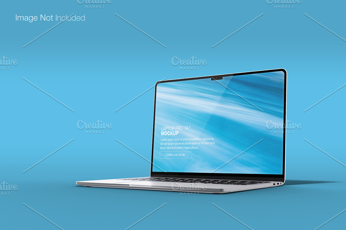 Realistic macbook pro 14 inch mockup, a Mac Mockup by Raihan Rahman (Photo 5 of 21)