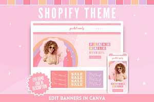 Pastel Shopify Theme, a Shopify Template by SunshineStudioBoutique