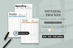 Editable Spending Tracker