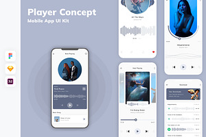 Player Concept Mobile App UI Kit